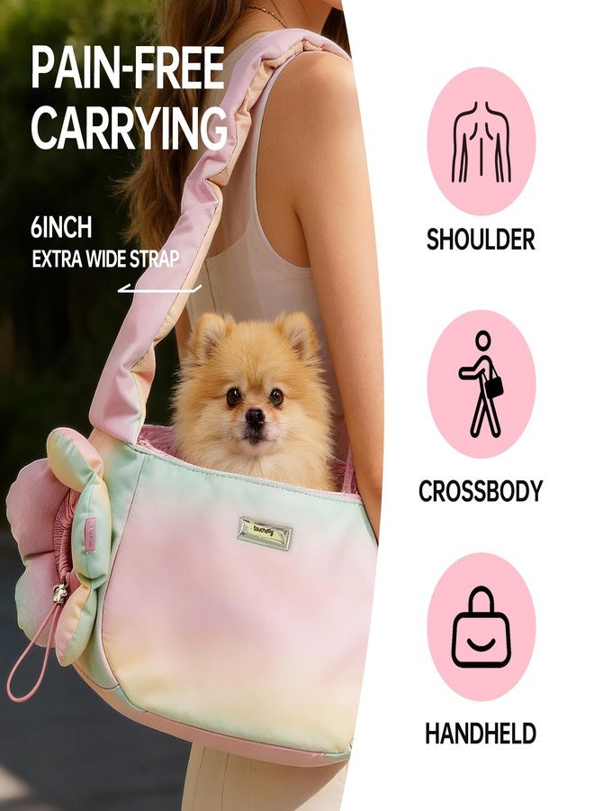 TOUCHDOG Pet Carrier Purse for Small Dogs & Cats - Lightweight Travel Handbag, Breathable Tote with Padded Interior (Pink) - Image 4